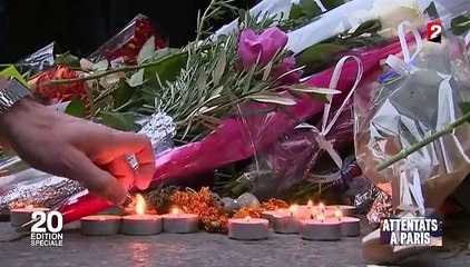 Attaques à Paris : émotion très vive sur les lieux des attentats