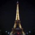 Eiffel Tower's lights go out in memory of those killed in ‪Paris‬.