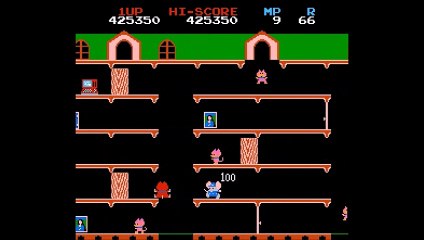 Mappy Playthrough [NES] - Level 60-70 2/2