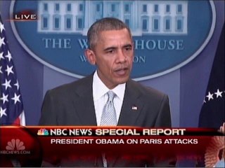 President Obama Speaks On The Paris Terrorist Attacks Friday November 13, 2015
