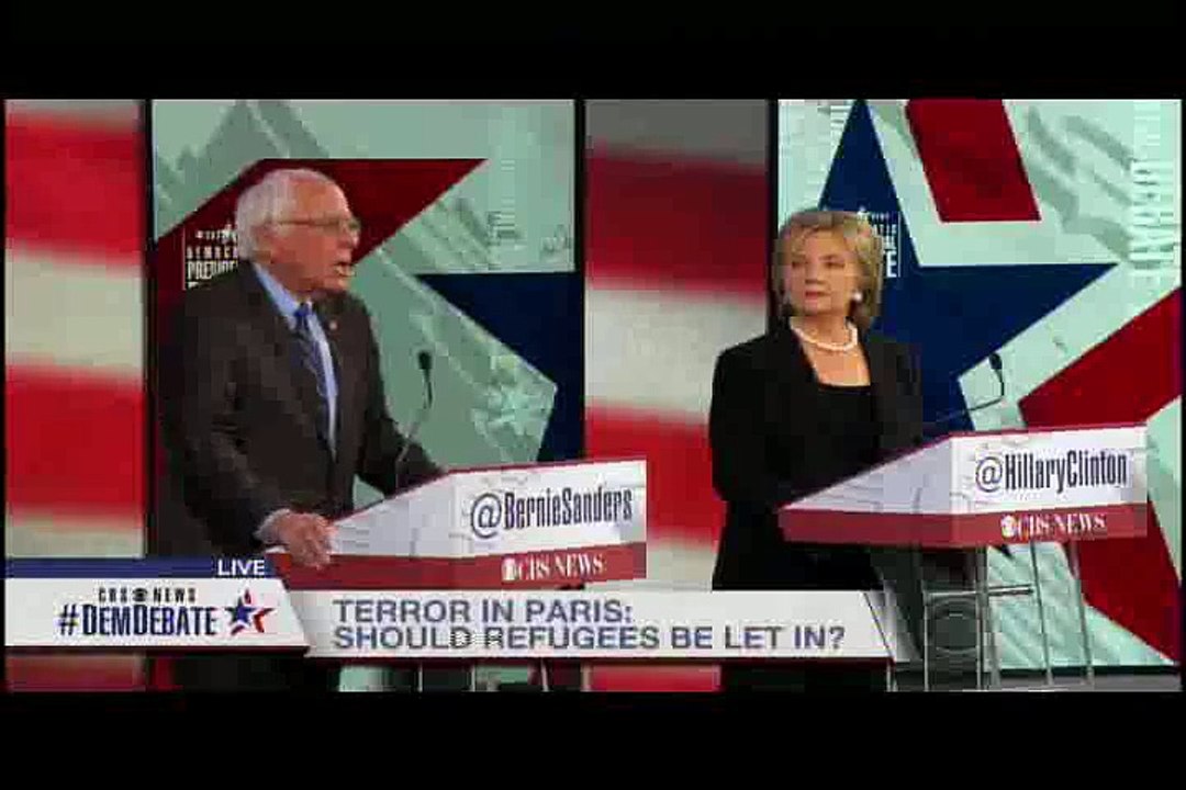 #Bernie and O'Malley on refugees. O'Malley brags he was "FIRST" to support taking refugees