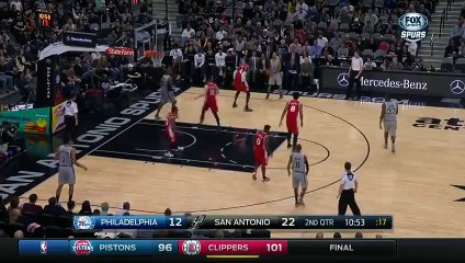 Tony Parker Finishes - 76ers vs Spurs - 11.14.2015