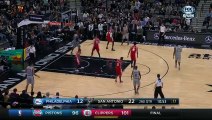 Tony Parker Finishes - 76ers vs Spurs - 11.14.2015