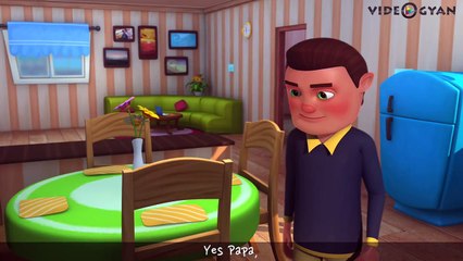 Johny Johny Yes Papa | Videogyan 3D Rhymes | Nursery Rhymes For Children