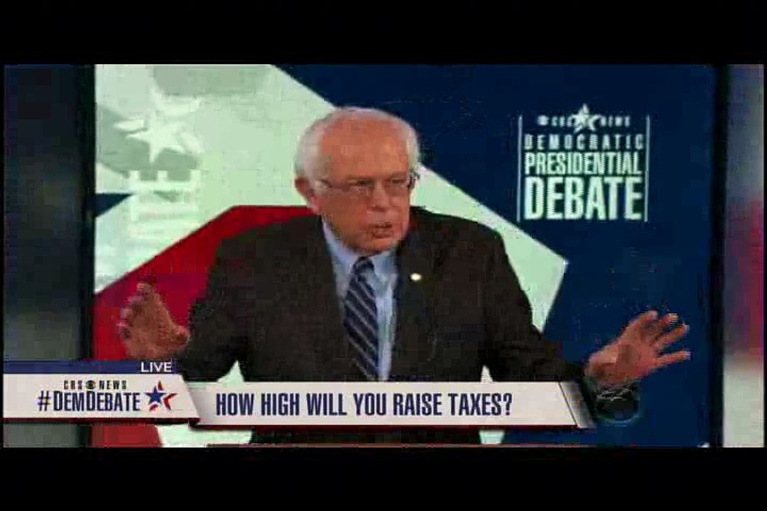 Bernie pays for his stuff by taxing the rich, corporations, by closing loopholes, and taxing Wall St speculation