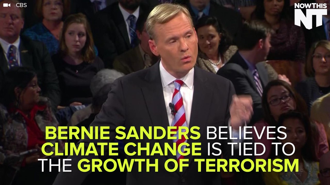 Bernie Sanders: Climate Change "Directly Related" To Terrorism
