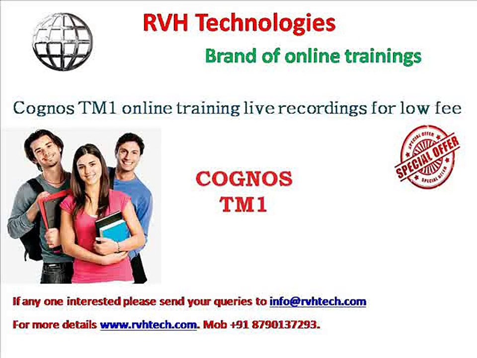 Cognos TM1 online training live recordings for low fee
