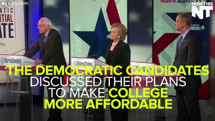 Democratic Candidates Debate Affordable College Plans