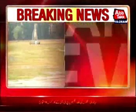 FAISALABAD: Saeed Ajmal's cricket academy flooded in water