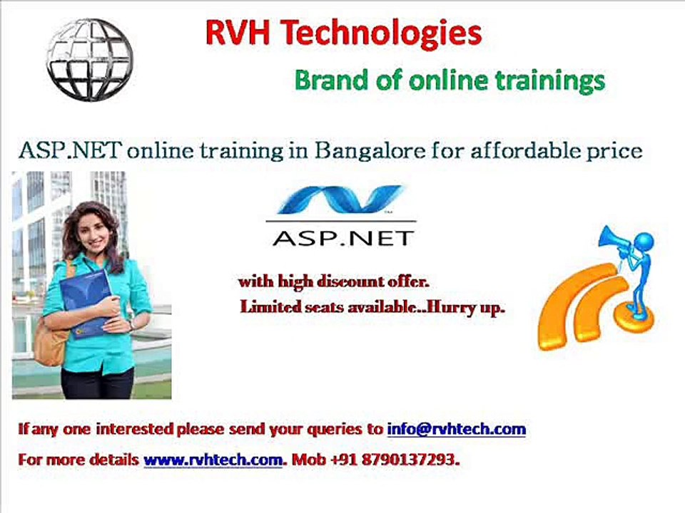 ASP.NET online training in banglore for affordable price