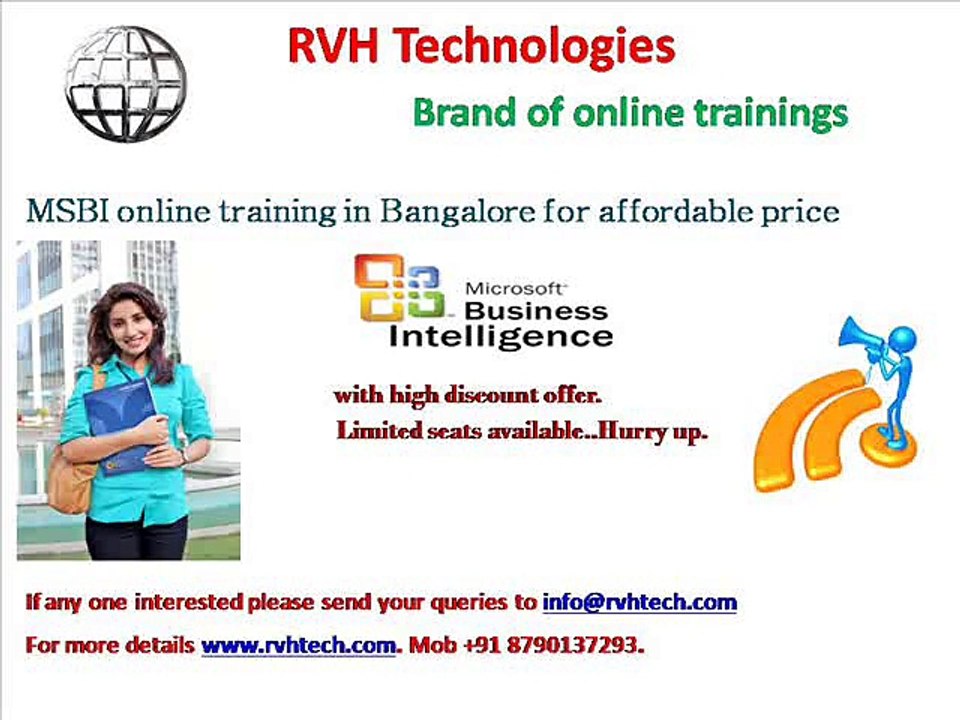MSBI online training in banglore for affordable price