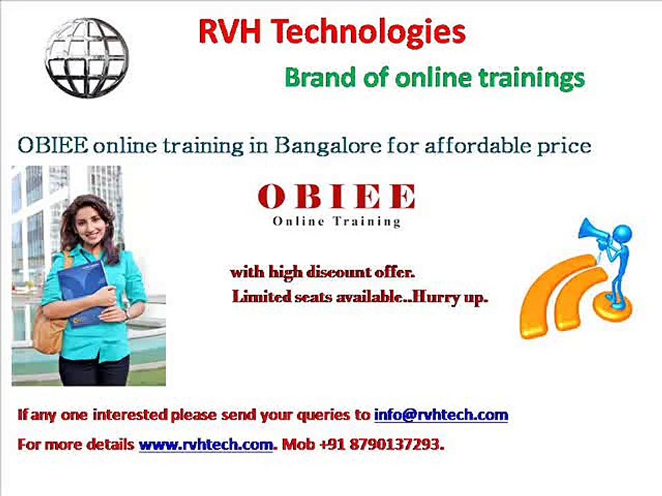 OBIEE online training in banglore for affordable price