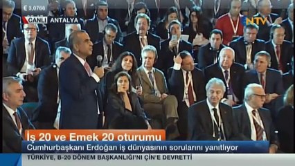 Cumhurbaşkanı Erdoğan B 20 Zirvesi'nde Konuştu