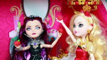 Play Doh PRANK Ever After High Parody Apple White Barbie Raven Evil Queen Doll Toys Video