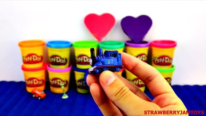 Happy Valentine's Day! Play Doh Hearts Thomas and Friends Peppa Pig Cars 2 Kinder Surprise Eggs
