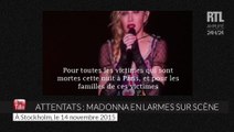 Attentats à Paris : Madonna en larmes pendant son concert à Stockholm