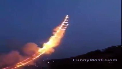 wao amazing fire stair to sky you will be surprise watch this