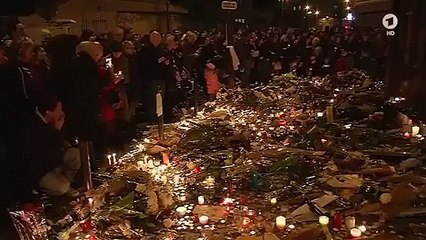 Mass Panic in France while laying down flowers for victims of terror attack