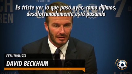 Beckham mandó sus condolencias a Francia