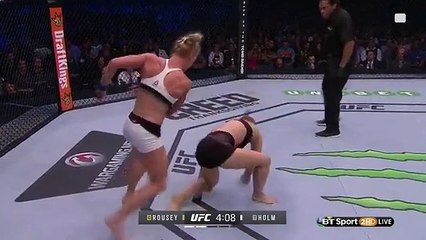 7601235_bZi8LUFC: Holly Holm derrota Ronda Rousey com KO espetacular