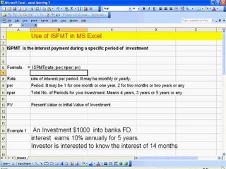How to Use ISPMT Function in Excel