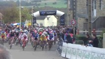 Coupe de France de cyclo-cross 2015 : Le départ des Elites à Quelneuc