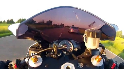 It was this rider's lucky day - guy's got skills!