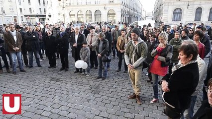 Manifestation d'hommage aux victimes des attentats à Reims