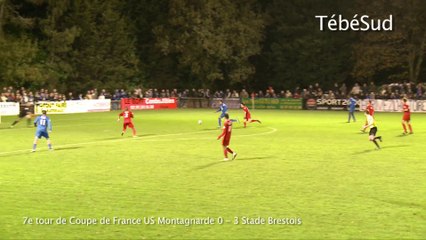 Football. Coupe de France. US Montagnarde - Stade Brestois