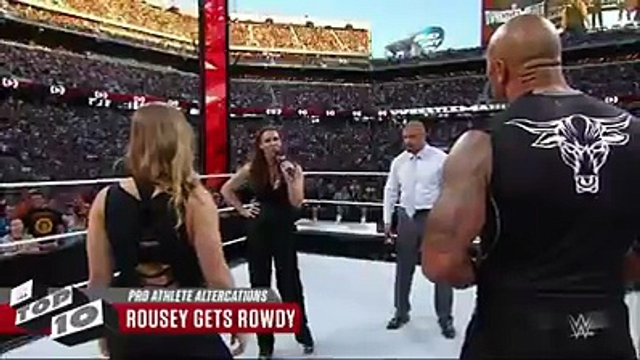 The Rock Beating Triple H - WWE