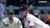Kane Williamson blowing bubbles while facing the ball