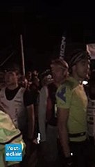 Minute de silence au trail de la croix de fer