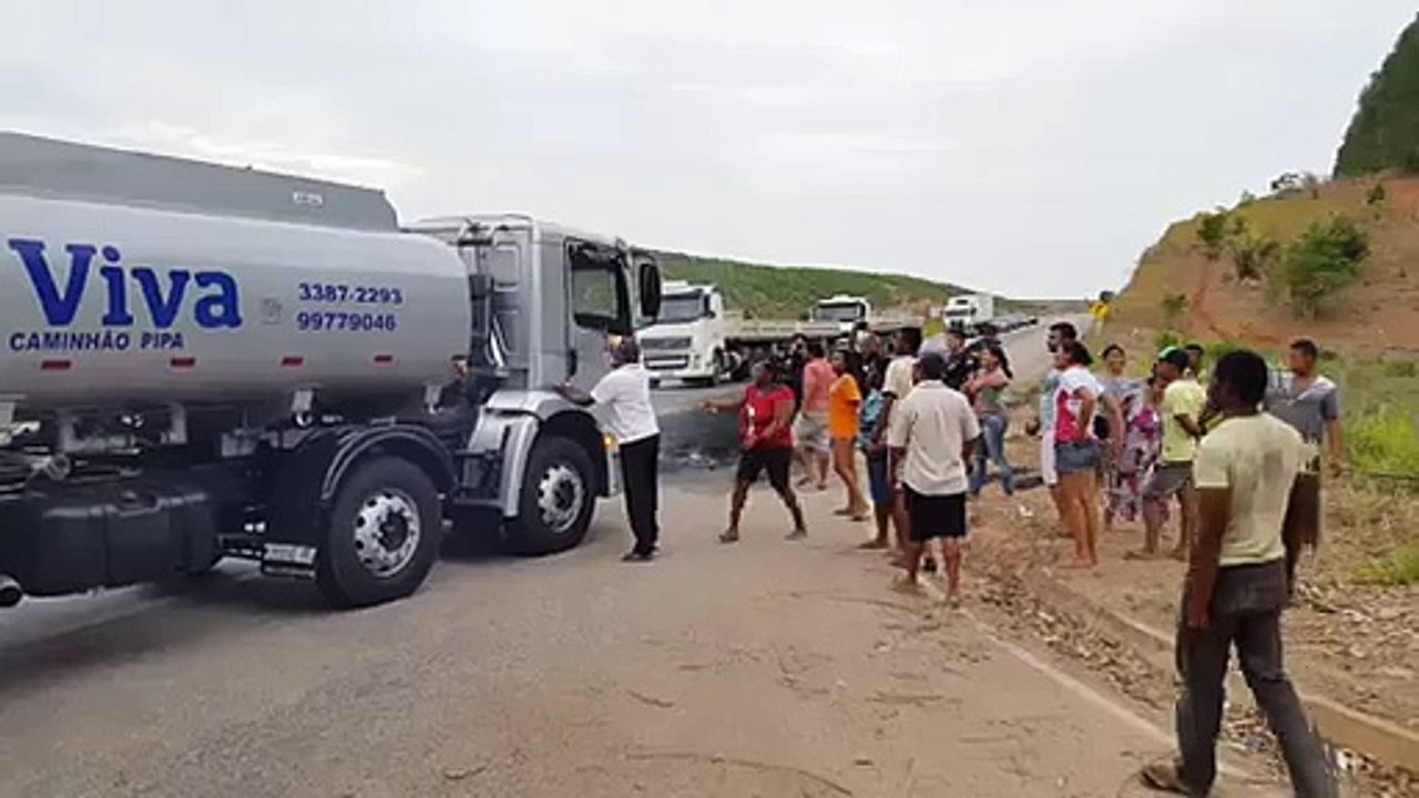 Protesto em Pedra Corrida