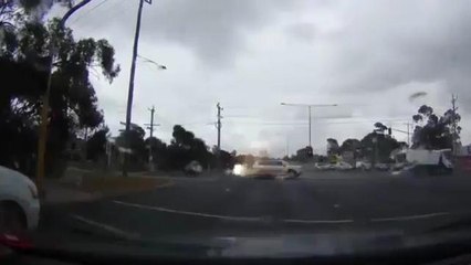 Car Gets Struck by Lightning