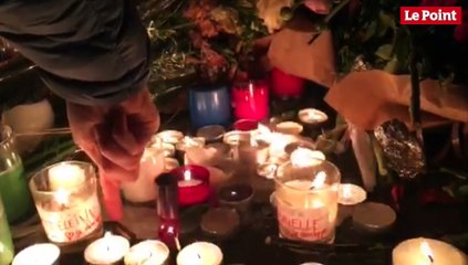 Paris - Hommages et recueillements devant "Le Petit Cambodge"