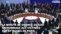 Attentats de Paris : la minute de silence du G20