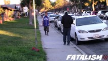 DROPPING GUN FRONT OF PEOPLE PRANK IN THE HOOD