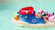 Peppa Pig SHARK ATTACK!!! Peppa Pig Family Boat Vacation Killer Whale and Sharks Pool DisneyCarToys