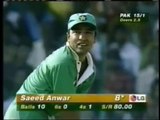 Saeed Anwar 194 out standing runs against india