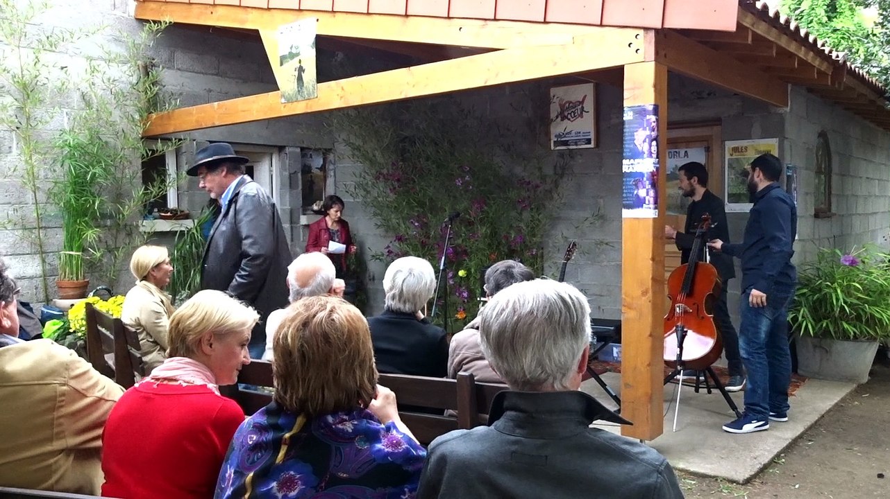 Présentation C' Ma chanson au "Jardins du Coeur" de Cébazat