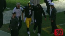 Steelers Landry Jones carted off field