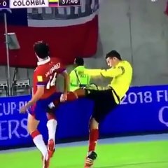 James Rodriguez hits 2 balls at same time