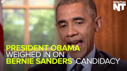 Obama Says Bernie Is "Capturing A Sense Among American People"