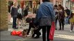 BEAUTIFUL LOVELY CAT WITH LONDON STREET SINGER