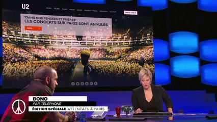 Témoignage de BONO-U2 après les attentats du 13/11/2015