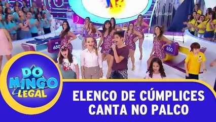 Elenco de Cúmplices canta no Domingo Legal