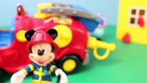 Mickey Mouse Clubhouse Mickey Fire Truck Peppa Pig George Pig Joker from Batman ToysReviewToys