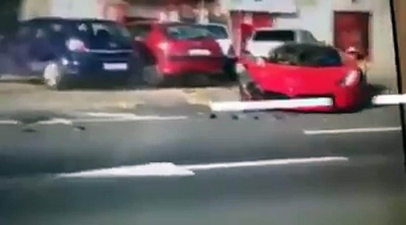 Ferrari Crash