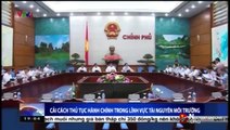 Thủ tướng Nguyễn Tấn Dũng tại buổi họp cải cách thủ tục hành chính trong lĩnh vực tài nguyên môi trường