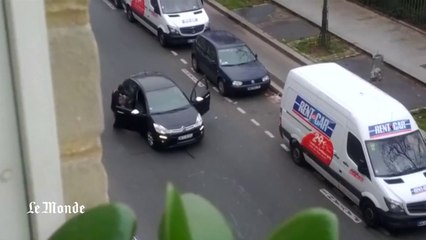 Images de la fuite des hommes qui ont attaqué « Charlie Hebdo »